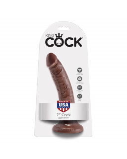 King Cock Pene de 1778 cm Color Marron