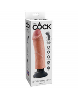 King Cock Vibrador Realistico 8 Color Natural