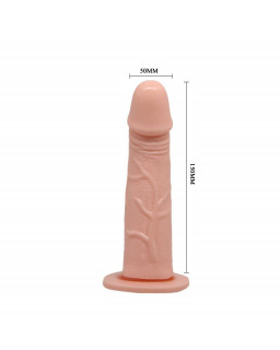 Baile Arnes con Dildo Vibrador Natural 15 cm