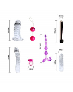 Kit de Vibrador y Fundas para el Pene