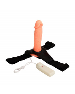 Arnes con Dildo Hueco Jessica 18 cm