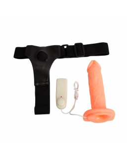 Arnes con Dildo Hueco Jessica 18 cm