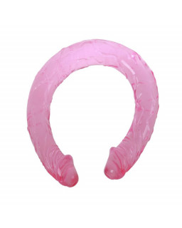 Dildo Doble Color Rosa 44 cm