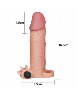 Funda para el Pene con Vibracion Add 2 Plesure X Tender Natural