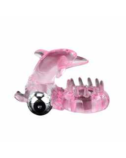 Anillo Vibrador Love Dolphig Ring Rosa