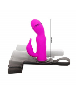 Baile Arnes con Dildo Purpura 15 cm