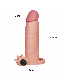 Funda para el Pene con Vibracion Add 2 Pleasure X Tender Natural