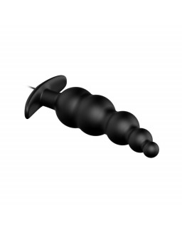 Vibrador Anal Burbujas Negro con Control Remo cl70