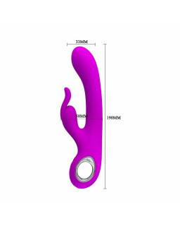 Vibrador Hot Rabbit Purpura