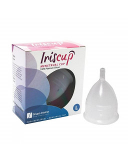 Irisana Copa Menstrual Transparente Talla L