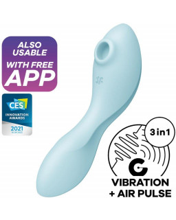 Curvy Trinity 5 con APP Satisfyer Connect Azul