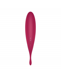 Twirling Pro Succionador y Vibrador APP Satisfyer Connect Dark Red