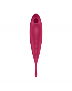 Twirling Pro Succionador y Vibrador APP Satisfyer Connect Dark Red