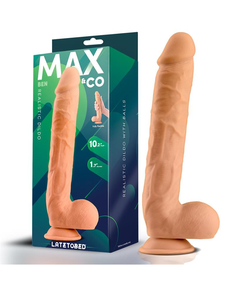 Ben Dildo Realista con Testiculos 102 Natural