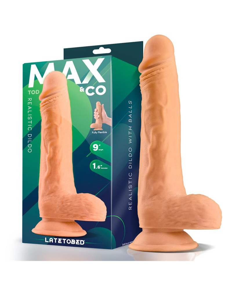 Tod Dildo Realista con Testiculos 9 Natural