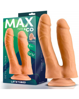 Twin Dildo Doble Realista 71 Natural