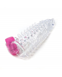 Funda para el Pene con Vibracion Transparente