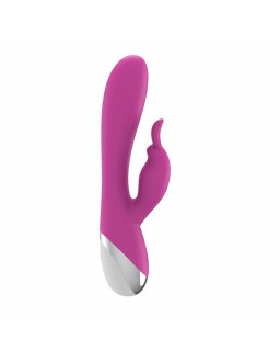 VIbrador Dual USB Silicona Rosa