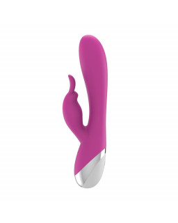 VIbrador Dual USB Silicona Rosa