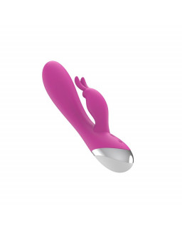 VIbrador Dual USB Silicona Rosa