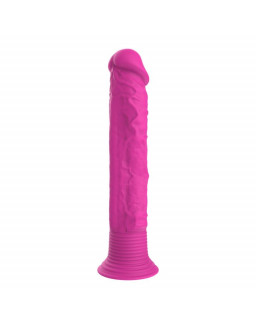 Dildo Realista con Vibracion Silicona Rosa