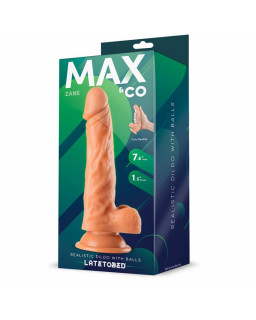 Zane Dildo Realista con Testiculos Natural 76 195 cm