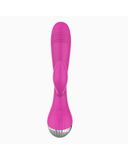 Vibrador 10 Funciones USB Rosa