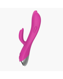 Vibrador Dolphin 6 Funciones USB Rosa