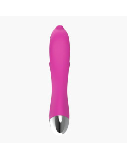 Vibrador Dolphin 6 Funciones USB Rosa