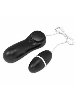 Laaso Huevo Vibrador Multi Velocidad Control Remoto Negro