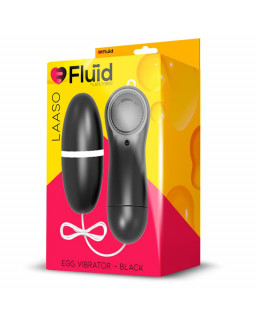 Laaso Huevo Vibrador Multi Velocidad Control Remoto Negro