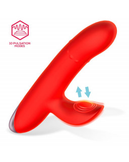 Divya Vibrador con Aro de Bolas Internas Up and Down y Pulsacion 3 Motores Independientes USB