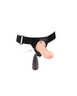 Arnes con Dildo Hueco y Vibracion 75