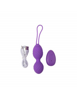 Huevo Vibrador Control Remoto Ridged USB Silicona 74