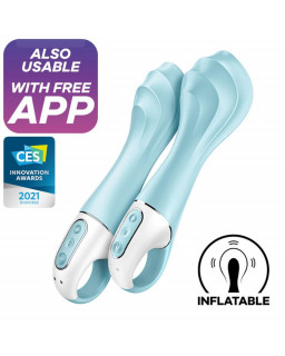 Vibrador con Inflado Air Pump Vibrator 5 con APP Satisfyer Connect