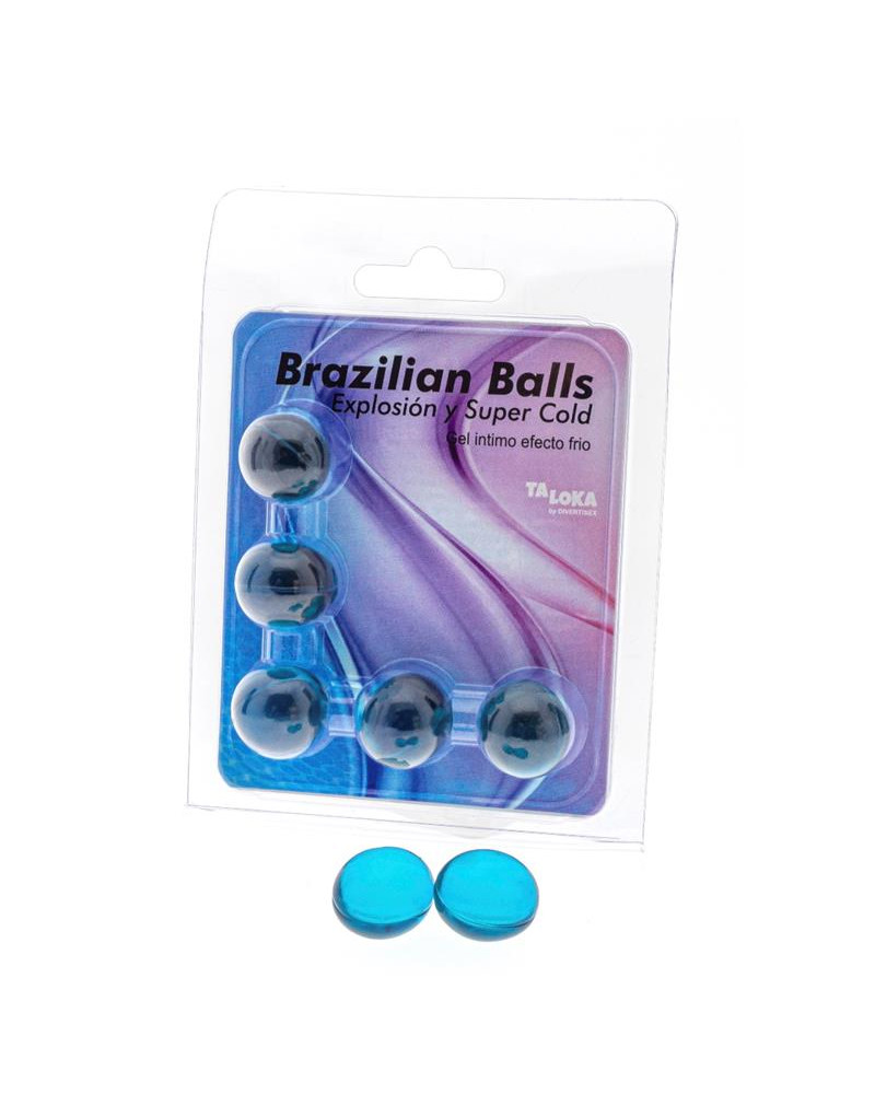 Set 5 Brazilian Balls Gel Excitante Efecto Frio