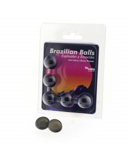 Set 5 Brazilian Balls Gel Excitante Efecto Power