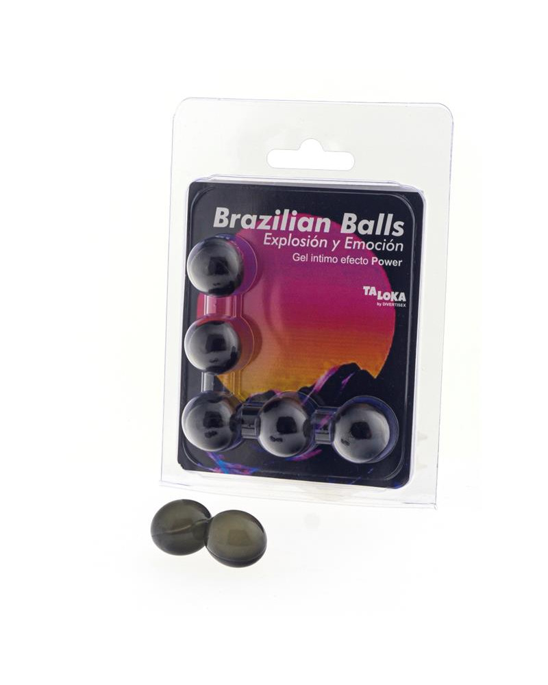 Set 5 Brazilian Balls Gel Excitante Efecto Power