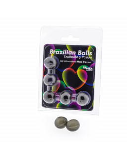 Set 5 Brazilian Balls Gel Excitante Efecto More Flavor Mas Sabor