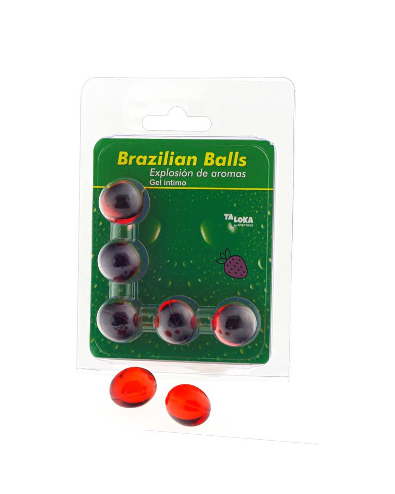 Set 5 Brazilian Balls Explosion de Aroma Fresa