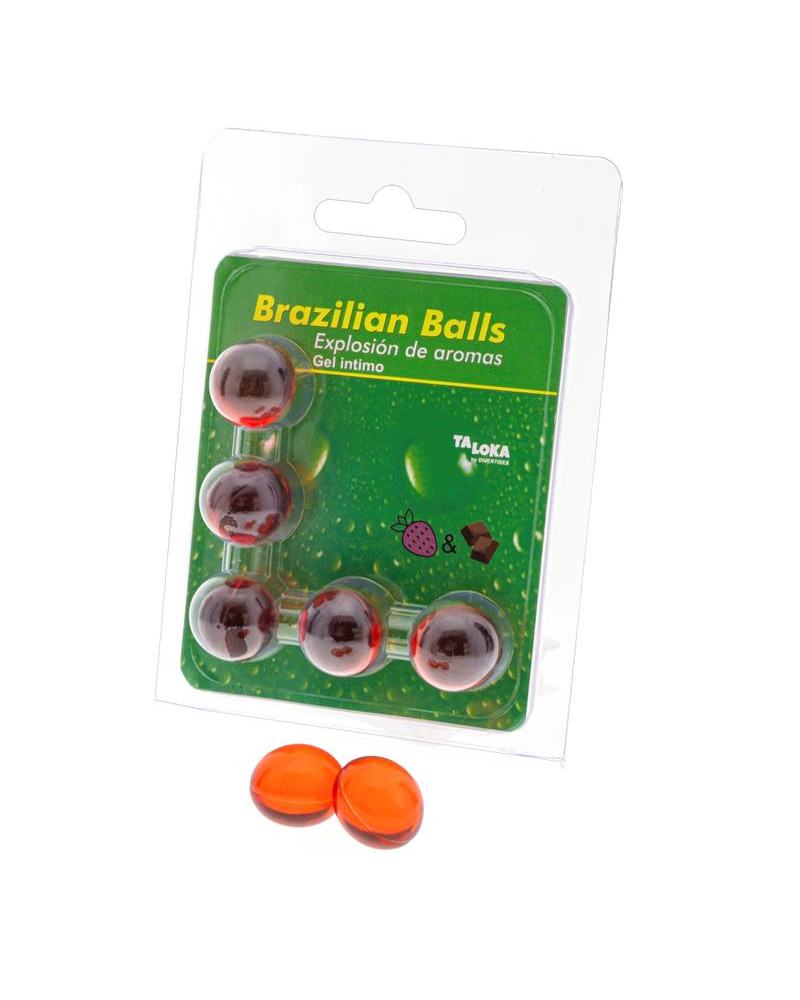 5 Brazilian Balls Explosion Aroma Fresa y Chocolate