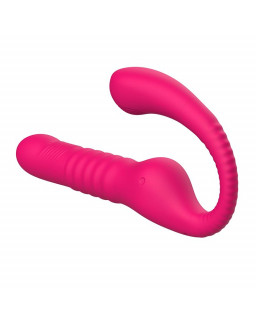 No TwentyThree Vibrador Doble con Pulsacion y Thrusting Flexible 180º