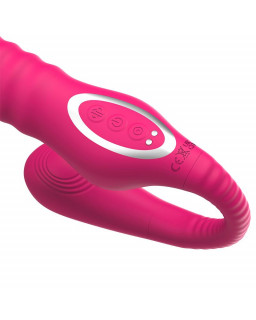 No TwentyThree Vibrador Doble con Pulsacion y Thrusting Flexible 180º