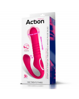 No TwentyThree Vibrador Doble con Pulsacion y Thrusting Flexible 180º