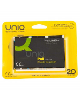 Preservativos con Tiras Pull Condoms Sin Latex 3 pcs