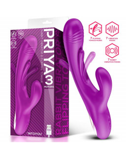 Priya Vibrador con Lengua con Movimiento Flipping