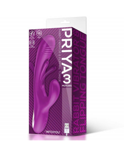 Priya Vibrador con Lengua con Movimiento Flipping