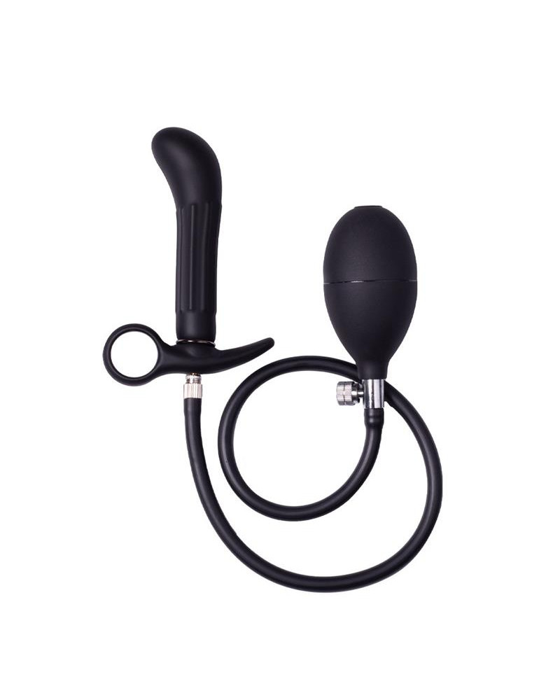 Plug Anal Inflable con Bomba Negro