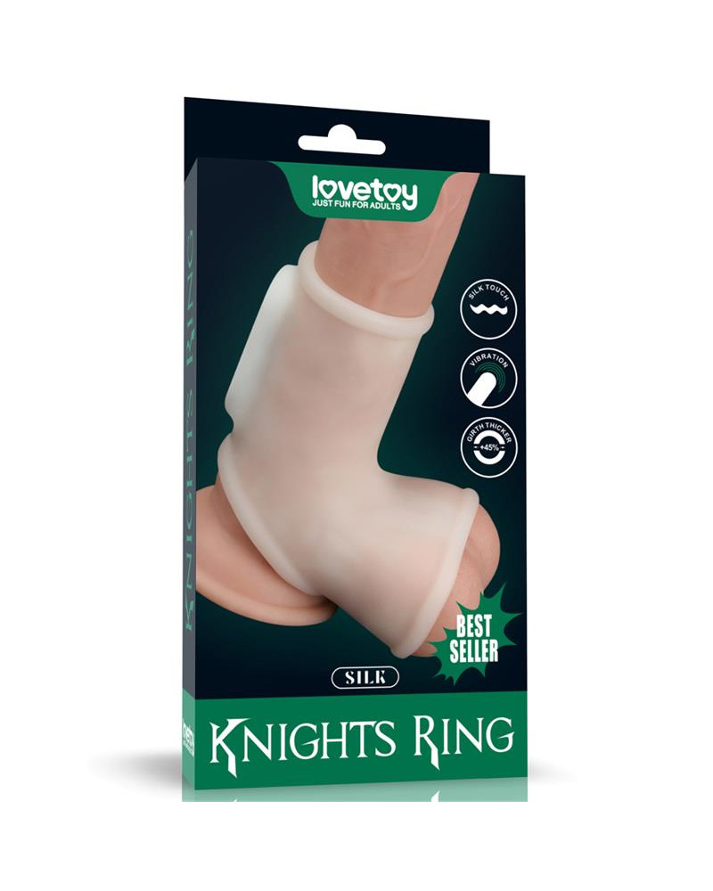 Funda Pene y Testiculos con Vibracion Silk Knights