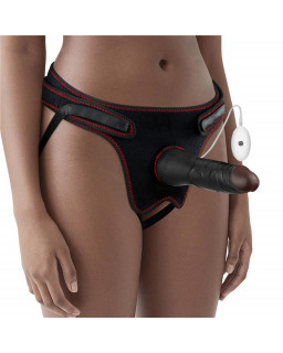 Arnes Ajustable con Dildo 10 Vibraciones 75